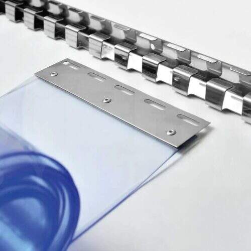 cortina de pvc com pendural e trilho rebiplast